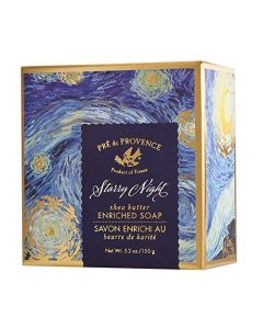 Pre de Provence Shea Butter Enriched Soap Bar in Beautiful Gift Box (150 Gram) - Starry Night