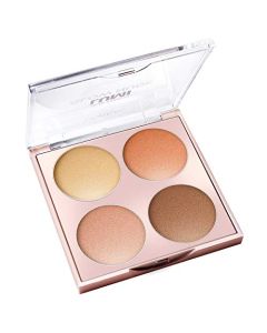 L'Oreal Paris Makeup True Match Lumi Glow Nude Highlighter Palette, customizable glow palette, highlighter, bronzer and blush, for a natural, illuminated look, 2 universal shades, Sun-Kissed, 0.26 oz.