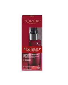 L'Oreal Paris Revitalift Triple Power Anti-Aging Concentrated Face Serum, Hyaluronic Acid and Pro-Xylane to Repair Wrinkles