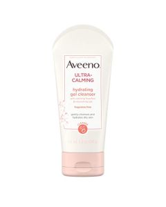 Aveeno Ultra-Calming Hydrating Gel Facial Cleanser with Calming Feverfew & Nourishing Oat, Hypoallergenic, Fragrance-Free & Non-Comedogenic, Unscented, 5 Ounce (Pack of 1)