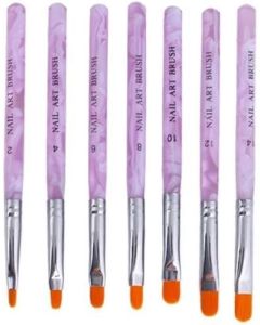 CJESLNA 7 X Acrylic UV Nail False Tips Builder Brush Pen