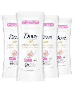 Dove Advanced Care Antiperspirant Deodorant Stick for Women Beauty Finish for 48 Hour Protection And Soft And Comfortable Underarms, 2.6 Ounce (Pack of 4)