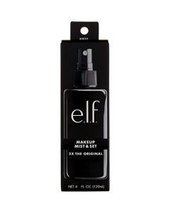 e.l.f. Makeup Mist & Set - Large Lightweight, Long Lasting, All-Day Wear Revitalizes, Refreshes, Hydrates, Soothes Infused with Aloe, Green Tea and Cucumber 4 Fl Oz