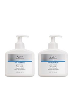 Dove DermaSeries Fragrance-Free Face Wash, for Dry Skin, 8.45 Fl Oz, Pack of 2