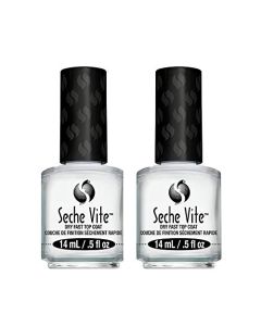 Seche Vite Dry Fast Top Coat for Nail Polish and Manicure (2 pack, 0.5 oz)