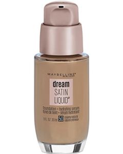 Maybelline New York Dream Satin Liquid Foundation (Dream Liquid Mousse Foundation), Creamy Natural, 1 fl. oz.