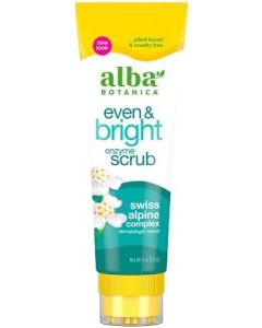 Alba Botanica Even & Bright Enzyme Scrub, 4 Oz (Packaging May Vary)