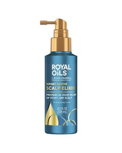 Head and Shoulders Scalp Elixir Treatment, Instant Soothe, Anti Dandruff, Royal Oils Collection with Cooling Menthol and Peppermint oil, 4.2 fl oz（packaging may vary）