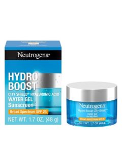Neutrogena Hydro Boost Face Moisturizer with SPF 25, Hydrating Facial Sunscreen, Oil-Free and Non-Comedogenic Water Gel Face Lotion 1.7 oz