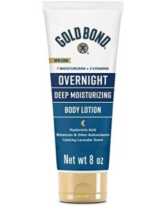 Gold Bond Overnight Deep Moisturizing 8 oz., Skin Therapy Lotion With Calming Scent