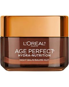 L'Oreal Paris Skincare Age Perfect Hydra Nutrition Ultra Nourishing Honey Night Balm, Face Moisturizer to Comfort, Improve Resilience on Dry Skin, Manuka Honey and Nurturing Oils, 1.7 oz.