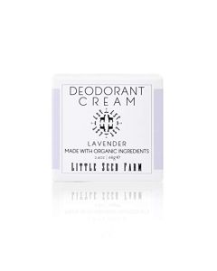 Little Seed Farm All Natural Deodorant Cream, Aluminum Free Deodorant for Women or Men, 2.4 Ounce - Lavender