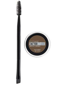 Maybelline New York TattooStudio Brow Pomade Long Lasting, Buildable, Eyebrow Makeup, Medium Brown, 1 Count