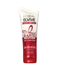 L'Oreal Paris Elvive Color Vibrancy Rapid Reviver Deep Conditioner, Repairs Damaged Color-Treated Hair, No Leave-In Time, with Damage Repairing Serum and Antioxidants, 6 oz.