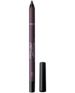 L'Oréal Paris Makeup Infallible Pro-Last Pencil Eyeliner, Waterproof and Smudge-Resistant, Glides on Easily to Create any Look, Aubergine, 0.042 Oz.