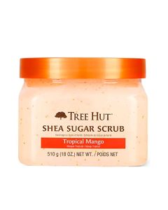 Tree Hut Shea Sugar Scrub Tropical Mango, 18oz, Ultra Hydrating and Exfoliating Scrub for Nourishing Essential Body Care