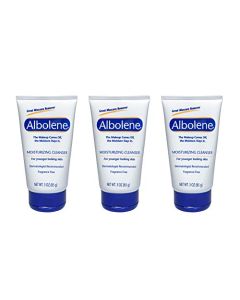 Albolene Face Moisturizer and Makeup Remover, Facial Cleanser and Cleansing Balm, Fragrance Free Cream, 3 Fl Oz (3 Pack)