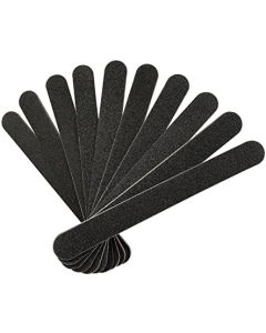 HeeYaa Nail File 10 PCS Professional Double Sided 100/180 Grit Nail Files Emery Board Black Manicure Pedicure Tool and Nail Buffering Files