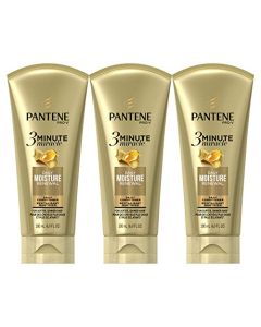Pantene, Conditioner, Pro-V Daily Moisture Renewal for Dry Hair, 3 Minute Miracle, 6 Fl Oz (Pack of 3)