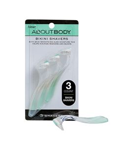 Kai About Body Bikini Shavers - Gentle Razors for Shaving, Trimming & Exfoliating - Includes 3 Beauty Groomers