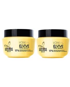 L'Oreal Paris Hair Care Elvive Total Repair 5 Damage Erasing Balm, Conditioning Hair Mask for Damaged Hair, with Almond & Protein, 8.5 fl. oz, (Pack of 2)