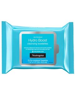 Neutrogena Hydro Boost Cleanser Facial Wipes, 25 Count (Pack of 3)