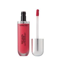 Revlon Ultra HD Matte Lipcolor, Velvety Lightweight Matte Liquid Lipstick in Red / Coral, Passion (635), 0.2 oz