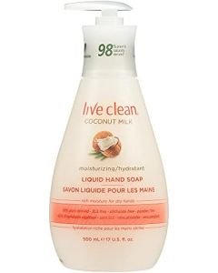 Live Clean Liquid Hand Soap, Coconut Milk, 17 Oz ( Packaging May Vary )