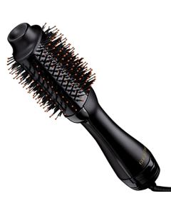 Gold N Hot Professional One-Step Hair Dryer & Volumizer Hot Air Brush, Black