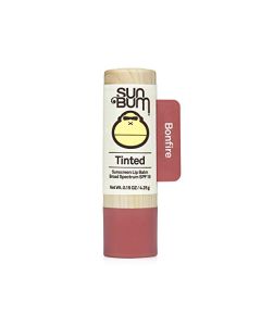 Sun Bum Tinted Lip Balm Bon Fire | SPF 15 | UVA / UVB Broad Spectrum Protection | Sensitive Skin Safe | Paraben Free | Ozybenzone Free | 0.15 Oz