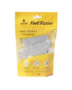 Spa-Da Foot Fizzy | 2-in-1 Foot Soak & Scrub | Made with Ground Pumice to Exfoliate, Tea Tree & Lemon Oil to Fight Odor
