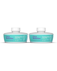 Clean Revolution- Two Foaming Hand Soap Refill Pods, Spring Air Scent, Non-Toxic, Biodegradable, Eco-Friendly Soap, 3 Ounce (Pack of 2)