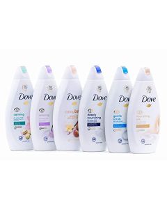 Dove Body Wash Variety - Shea Butter, Deep Moisture, Pistachio Cream, Coconut Milk, Gentle Exfoliating and Silk Glow, 16.9oz Each International Version ,16.9Oz, 6 Count (Pack of 1)