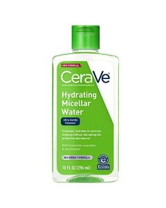 CeraVe Micellar Water | New & Improved Formula | Hydrating Facial Cleanser & Eye Makeup Remover | Fragrance Free & Non-Irritating | 10 Fl. Oz