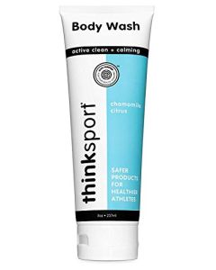 Thinksport Body Wash for Men & Women – Non-Toxic Liquid Soap – Natural Foaming Cleanser Free of Parabens & Phthalates – Suitable for Sensitive Skin – Chamomile Citrus, 8oz