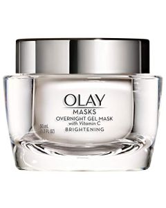 Face Mask Gel by Olay Masks, Overnight Facial Moisturizer with Vitamin C and Hyaluronic Acid for Brighter Skin, 1.7 Fl Ounce