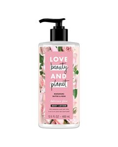 Love Beauty and Planet Delicious Glow Body Lotion for Soft, Glowing Skin Murumuru Butter & Rose Natural Ingredients, Plant-Based Moisturizers, Vegan, Cruelty-Free 13.5 oz