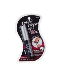 i-Envy by KISS Super Strong Hold Eyelash Adhesive Black KPEG05 Brush On Latex Free 0.18oz