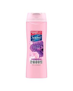 Suave Essentials Body Wash, Sweet Pea and Violet, 15 Fl Oz (Pack of 1)