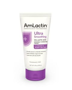 AmLactin Ultra Smoothing Intensely Hydrating Cream, Moisturizing Cream and Hand Moisturizer for Dry Skin - 4.9 Oz Tube (packaging may vary)