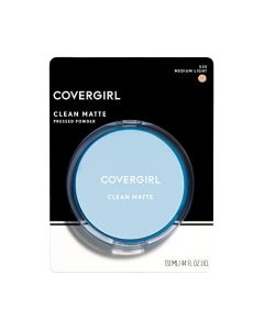 COVERGIRL Clean Matte Pressed Powder, Medium Light 535, 0.35 Oz, Pack of 1 (Packaging May Vary)