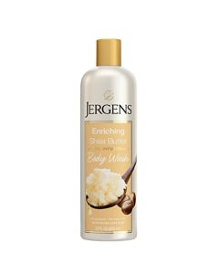 Jergens Enriching Shea Butter Body Wash, Daily Moisturizing Skin Cleanser, Paraben Free, 22 Ounces, Infused with Shea Butter Oil, pH Balanced, Dye Free, Dermatologist Tested