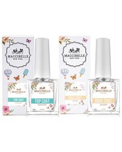 Maccibelle Quick Dry & High Shine Top Coat 0.5 oz + Maccibelle Sticky Base coat 0.5 oz