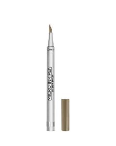 L'Oréal Paris Micro Ink Pen by Brow Stylist, Longwear Brow Tint, Hair-Like Effect, Up to 48HR Wear, Precision Comb Tip, Blonde, 0.033 fl; oz.