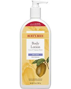 Burts Bees Butter Body Lotion for Dry Skin with Cocoa & Cupuau, 12 Oz (Package May Vary)