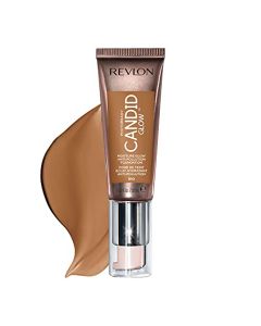 Revlon PhotoReady Candid Glow Moisture Glow Anti-Pollution Foundation with Vitamin E and Prickly Pear Oil, Anti-Blue Light Ingredients, without Parabens, Pthalates, and Fragrances, Cappuccino, 0.75 oz