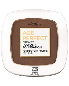 L'Oreal Paris Age Perfect Creamy Powder Foundation Compact, 375 Espresso, 0.31 Ounce