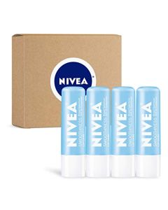 NIVEA Smoothness Lip Care SPF 15, Lip Balm SPF Stick, 0.17 Oz, Pack of 4