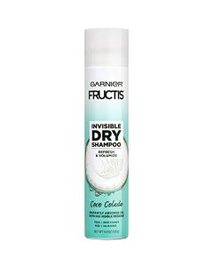 Garnier Invisible Dry Shampoo with no Visible Residue powered by Rice Starch to Instantly Absorb Oil, Refresh and Volumize, Silicone Free, Coco Colada by Fructis, 4.4 oz.