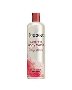 Jergens Softening Cherry Almond Body Wash, Daily Moisturizing Skin Cleanser, Paraben Free, 22 Ounces, Infused with Cherry Almond, pH Balanced, Dye Free, Dermatologist Tested (Packaging May Vary)
